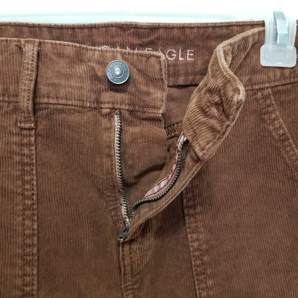 American Eagle pants 4 Super Hi-Rise Flare corduroy hippie boho retro stretch - Picture 7 of 16